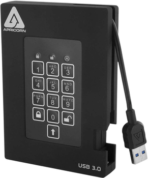 Dysk twardy Apricorn Aegis Fortress 512GB USB 3.2 Black (A25-3PL256-S512F)