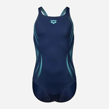 Дитячий суцільний купальник для дівчинки Arena Poseidonia Swimsuit Swim Pro B 009005-780 128 см Синій (3468337535010)