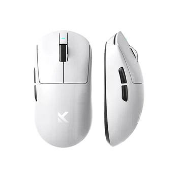 Геймерська акумуляторна бездротова (Bluetooth + 2,4G) миша MCHOSE A7 Ultra, PixArt PAW3950, 42000DPI, White/ Білий (A7ULTRAW)