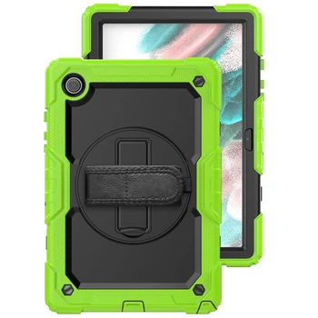 Чехол ARM Cover Samsung Galaxy Tab A 8.4 (2020) SM-T307 противоударный с ремнём и подставкой 360° Green/Black