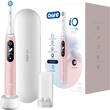 Електрична зубна щітка Oral-B iO 6N Рожева + TC