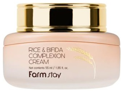 Krem nawilżający do twarzy Farmstay Rice & Bifida 55 ml (8809809805029)