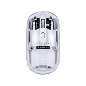 Мышь компьютерная XTRIKE Me GW-114 с RGB-подсветкой 1600 DPI беспроводная 2.4G + Bluetooth Прозрачный