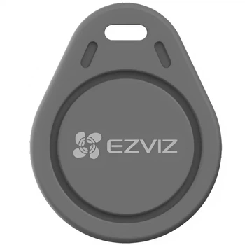 RFID ключ брелок Ezviz CS-DL-IC-CPU-R200 перезаписуваний 13.8-14.4 МГц 4 шт Сірий