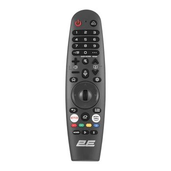 Пульт дистанційного керування для телевізора 2E WebOS Magic RC з голосовим керуванням Чорний (2E-WEBOSRC)