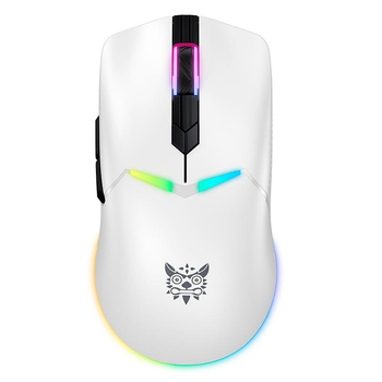 Мышь компьютерная игровая Onikuma CW928 с RGB-подсветкой 12000 DPI комбинированая USB 2.4G+Bluetooth Белый