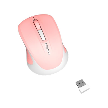 Мышь компьютерная MEETION Minigo беспроводная 2.4G dpi 1200 Розовый