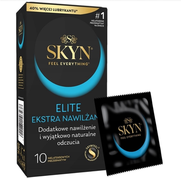 Презервативи Skyn Elite Екстра зволоження без латексу 10 шт (5011831103438)