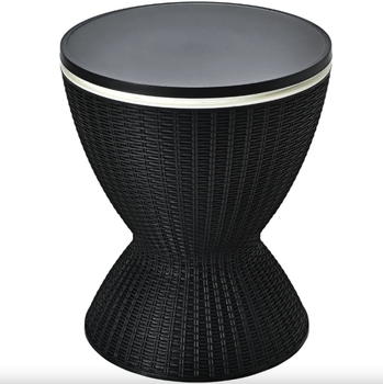 Стол-холодильник Costway Curver с регулируемой высотой 30L черный