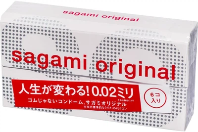 Презервативи Sagami Original 0.02 Поліуретанові 6 шт (4974234615001)
