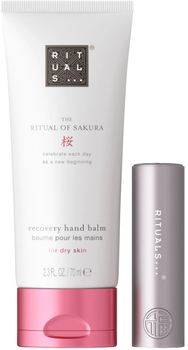 Zestaw kosmetyków pielęgnacyjnych Rituals The Ritual Of Sakura Balsam do ust 4.8 g + Balsam do rąk 70 ml (8719134154474)