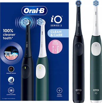 Набір електричних зубних щіток Oral-B iO Series 2 Duo Night Black & Forest Green