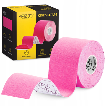 Стрічка кінезіологічна (кінезіо тейп) 4FIZJO 5 см x 5 м Pink (P-5907739316004)