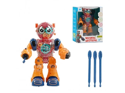 Робот с шестернями на батарейках, WToys, 93069