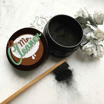 Кокосовый порошок для отбеливания зубов Mr.Cleaner