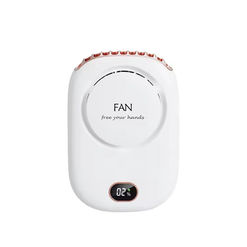 Вентилятор портативний FAN DQ203 на шию з акумулятором USB Type-C LED White