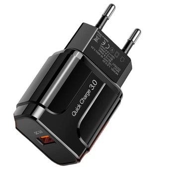 Сетевое зарядное устройство QC 3.0 18W — быстрая зарядка 5V 3A USB Fast Charger для смартфонов, планшетов