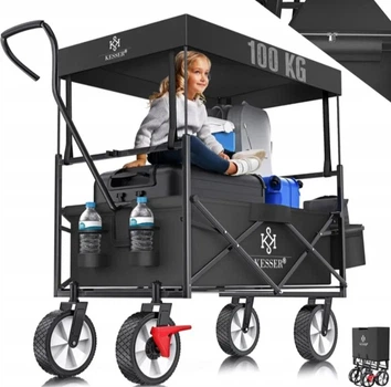 Складна транспортна візка для дітей, собак, туристичних інструментів KESSER XL до 100 кг