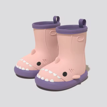 Гумові чоботи Baby Crayon Pink Shark, 19 см