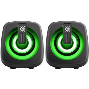 Комп'ютерні колонки Defender J1 6Вт 2.0 підсвітка USB Black (65961)