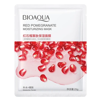 Маска для лица увлажняющая с экстрактом граната Bioaqua Red Pomegranate Moisturizing Mask, 25 г