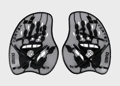 Лопатки для плавания Arena VORTEX EVOLUTION HAND PADDLE серебряный, черный Унисекс M