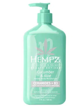 Молочко зволожуюче для тіла Огірок з Алое та Церамідами + В3 Hempz Cucumber & Aloe Moisture 500 мл