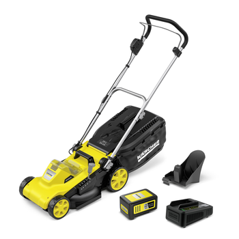 Газонокосилка аккумуляторная Karcher LMO 3-18 Dual 34см 25-60мм (1.445-411.0)