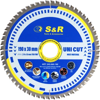 Пильный диск универсальный S&R UniCut Meister FWF 254x30x3 мм (245080254)