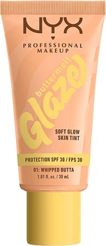 Тональна основа-тинт для обличчя - NYX Professional Makeup Buttermelt Glaze Soft Glow Skin Tint SPF30 01 - Whipped Butta (1249972-547778215-2)