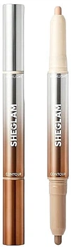 Карандаш 2 в 1 для лица - Sheglam Fine Line 2-In-1 Nose Contour & Highlight Pen Chestnut (1234837-1793700234-2)