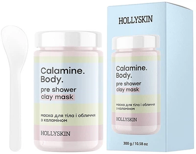 Маска для тела и лица с каламином - Hollyskin Calamine. Body. Pre Shower Clay Mask 300g (300g) (1264141-208645557-2)