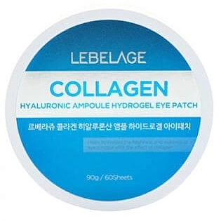 Гидрогелевые патчи для глаз Lebelage Collagen Hyaluronic Ampoule Hydrogel Eye Patch 60шт (60шт) (896539-609493482-2)