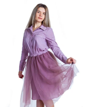 Юбка фатиновая ART KNIT Лиловая, S 006505