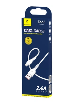 Кабель SkyDolphin S66L USB - Lightning (M/M), 1 м, Білий (SDUSB-000647)