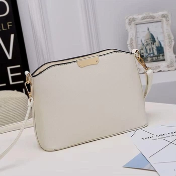 Елегантна невелика жіноча сумка-крос cross-body Leis-378 молочна