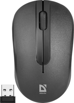 Миша бездротова DEFENDER Datum MM-285 1600 dpi чорна