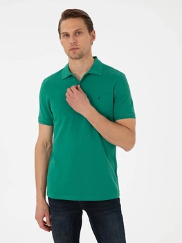 Поло длинное мужское Pierre Cardin G021GL011-000-2186292(yesil) M Зеленое (8683858466581)
