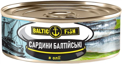 Сардини Baltic Fish Балтійські в олії 230 г (4751017406038)