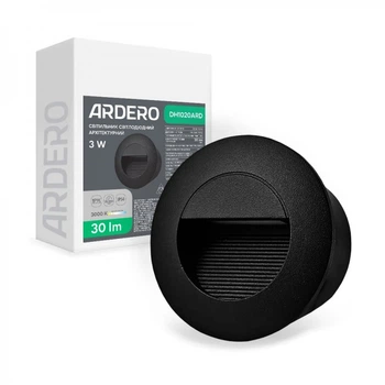 Лестничный светодиодный накладной светильник Ardero DH1020ARD 3Вт 3000K черный