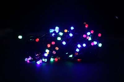Гирлянда Матовый Шарик маленький 100LED 9 м Мультицветная