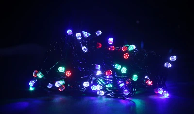 Гирлянда Алмаз 100LED 9 м Мультицветная