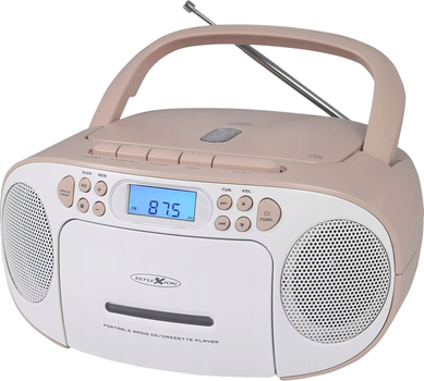 Магнітола Reflexion RCR2260 Boombox White/Pink (4260035678407)