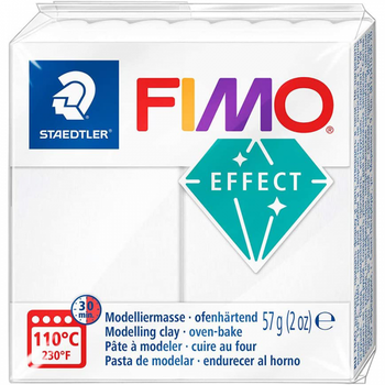 Полимерная глина Fimo Effect, 57 г., Прозрачная, (8010-014)