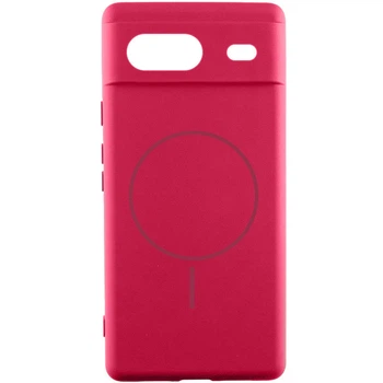 Чохол Silicone Cover Lakshmi Full Camera (AA) with MagSafe для Google Pixel 7 Rose Red