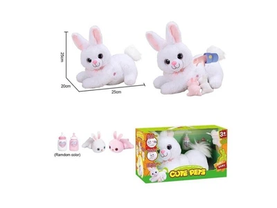 Мягкая интерактивная игрушка Кролик с крольчатами, 933-146 E