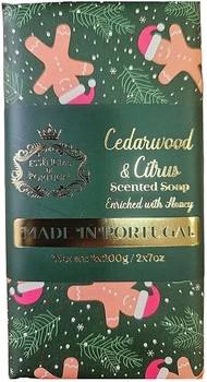 Набір мила "Кедр і цитрус" - Essencias De Portugal Happy Ginger Man Cedarwood & Citrus Scented Soap (soap/2x200g) (1424063-27130263)
