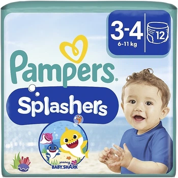 Трусики для плавання Splashers Розмір 3-4 (6-11 кг), 12 шт. - Pampers 12шт (962240-31157970)