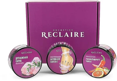 Набір "Потрійний комбінований комплекс" - Reclaire Hot (cr/200ml + cr/200ml + scrub/250ml) (944041-31020279)