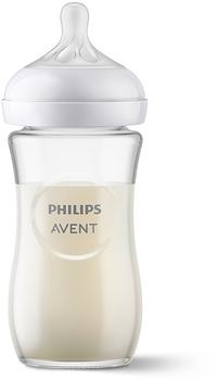 Пляшечка для годування скляна "Природний потік", 240 мл, 1м+ - Philips Avent Natural 240ml (1209525-31155698)